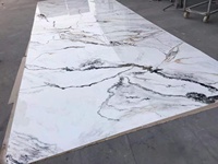 Panneau en pierre artificielle translucide à motifs, panneau continu pour décoration murale