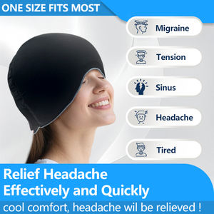 Dipasang topi es pak es bungkus kepala meringankan ketegangan sakit kepala topi pereda untuk mabuk sakit kepala <span class=keywords><strong>Sinus</strong></span> nyeri - Product Image 2