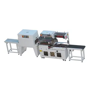 Sellador de barras en l para productos finos y pequeños, máquina de embalaje de envoltura retráctil