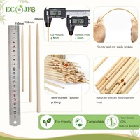 Bâtonnets de bambou plats jetables de 5,9'' de qualité alimentaire pour corn-dogs, épis de maïs, bâtonnets de fromage, aliments surgelés - Vente en gros pour usines