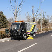 Balayeuse électrique routière Baiyi BY-CS60, largeur de balayage de 2,3 m, efficacité de 20000/h, bac à déchets de 1000 L, moteur-pompe, batterie 72V