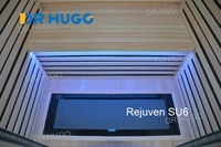 DR.HUGO Rejuven SU6 - Cabine de sauna infrarouge compacte pour intérieur, 1-2 personnes, en bois de pruche naturel, pour appartement et maison