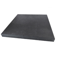 Hochbelastbare Schwarze Gummimatte mit EPDM-Flocken Fitnessstudio-Gummibodenmatten für Innen- und Außenbereich Garage 1M X 1M X 15MM