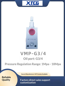 Vanne de décharge de tuyau hydraulique Vanne de régulation de pression <span class=keywords><strong>VMP</strong></span> G1/2 <span class=keywords><strong>VMP</strong></span> G3/4 Vanne de pression réglable manuellement Série VMP3/8 OM G3/8 - Product Image 4