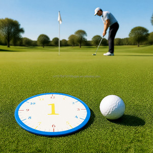 SwingPerfect <span class=keywords><strong>Golf</strong></span> - Set da 12 Tappetini <span class=keywords><strong>per</strong></span> Putting a Forma di Orologio, Doppio Lato, in PU Morbido, Impermeabili, Antiscivolo, Ausilio <span class=keywords><strong>per</strong></span> l'Allenamento a 360°, <span class=keywords><strong>per</strong></span> la Lettura del Green e la Stabilità - Product Image 2