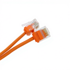 Câble de raccordement <span class=keywords><strong>Ethernet</strong></span> <span class=keywords><strong>RJ45</strong></span> ultra fin <span class=keywords><strong>Cat</strong></span> 6/6a de 0,5 m, plaqué or, pour usage intérieur - Product Image 4