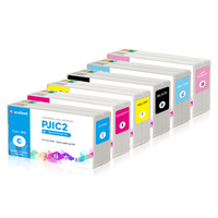 Xcellent 6 Warna 30ml PJIC1-PJIC6 Kartrid Tinta Kompatibel dengan Chip untuk Printer Label Warna Epson Pp50 Pp100
