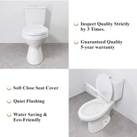 WC en céramique à double chasse Trapul, style moderne et populaire, pour salle de bain, vente chaude en Chine