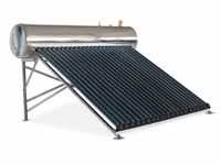 Chauffe-eau solaire compact intégré sous pression 200L 300L avec panneau collecteur pour système d'eau chaude domestique