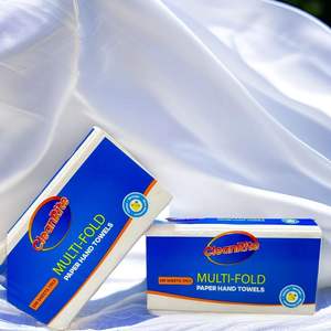 ผ้าขนหนูกระดาษอเนกประสงค์สีขาวขนาด9นิ้ว x 8.7นิ้วกระดาษทิชชู่อัดขนาดกะทัดรัดแผ่น200 4000ทั้งหมด - Product Image 1