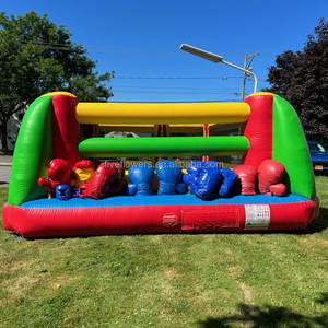 Anneaux de boxe gonflables au sol, portatifs et d'extérieur, avec logo personnalisé, pour adultes - Product Image 2