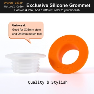 Kitosun <span class=keywords><strong>Rano</strong></span> Chicha Moderne Ensemble de Table avec Tuyaux en Acier Inoxydable, Manchon en Fibre de Carbone et Tuyau en Silicone – Accessoire pour Chicha - Product Image 5