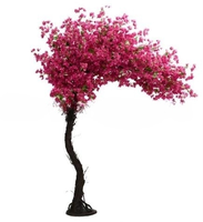 Arbres à fleurs artificielles en bois véritable de différentes tailles et de haute qualité pour la décoration de mariage à la maison