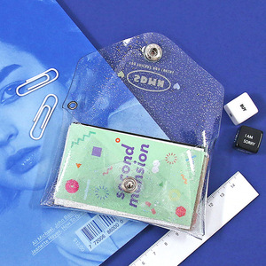 Korean style PVC transparent <b>card</b> <b>holder</b>, jelly-like <b>card</b> <b>holder</b>, business <b>card</b> <b>holder</b>, coin purse, key pouch, public transport - Product Image 4