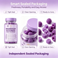 Suplemen Permen Kunyah SYC BIO Magnesium Glycinate untuk Relaksasi Malam Hari, Formula Penunjang Relaksasi, 60 Permen Kunyah Bebas Gula, Pasokan Grosir