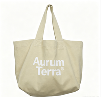 Sac fourre-tout en toile personnalisé avec logo imprimé, durable, réutilisable, pour un usage quotidien, recyclable