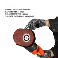 Machine de polissage de surface métallique en acier inoxydable à vitesse variable, électrique industrielle, 1200W, portable, alimentation par prise secteur