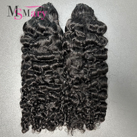 Extensions de cheveux humains vierges bouclés à la française, double épaisseur, avec nœuds miracle, pour tresses au crochet, 100 % cheveux humains pré-bouclés, vente en gros