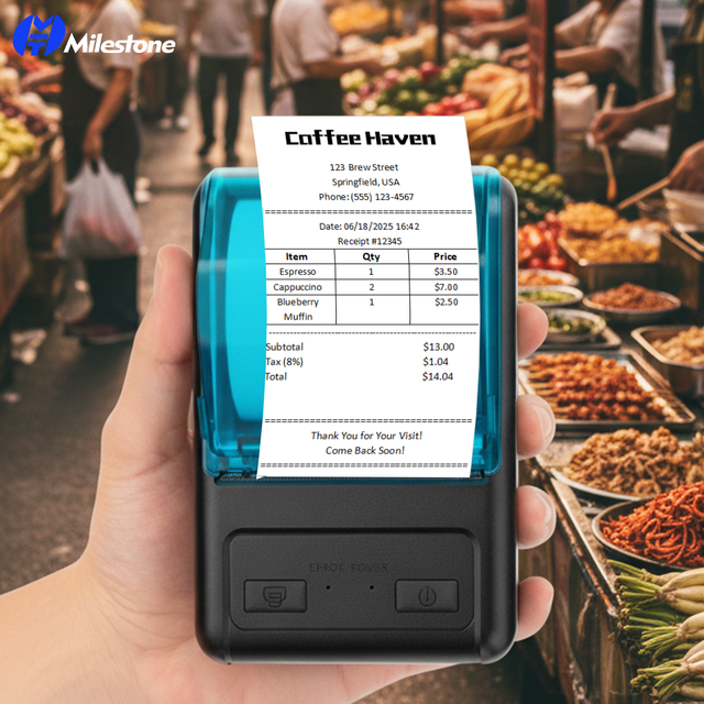 MHT-P11 58mm Portable Bluetooth Thermal Receipt Printer Budget-Friendly Wireless Printer for Small Business Home Mobile Printing