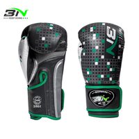Gants de boxe de haute qualité 12oz en cuir PU, gants de Muay Thai, Boxhandschuhe, gants de boxe pour sac de frappe BN, personnalisables