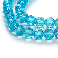 SUXUAN fabricant 8mm coloré 32 facettes boule verre rond cristal perles en vrac pour la fabrication de fournitures de bijoux