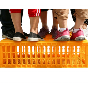 Cage à poulet en plastique jaune, grande, neuve, pour le transport de volailles, boîte de transport pour canards, oies, poulets, poulets de chair, pour la ferme - Product Image 5