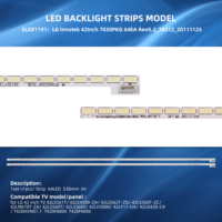 Barre de rétroéclairage LED pour téléviseur TV Innotek 42 pouces 7030PKG 64EA Rev0.2 42t23 001-S-DS1 420TA05 V0 42LD420-CA  74.42T23.001 T420