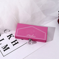 Nouvelles boîtes en carton pour cils de couleur douce, emballage cadeau avec fenêtre en PVC, petites boîtes cadeaux pour cils, logo personnalisé, impression UV