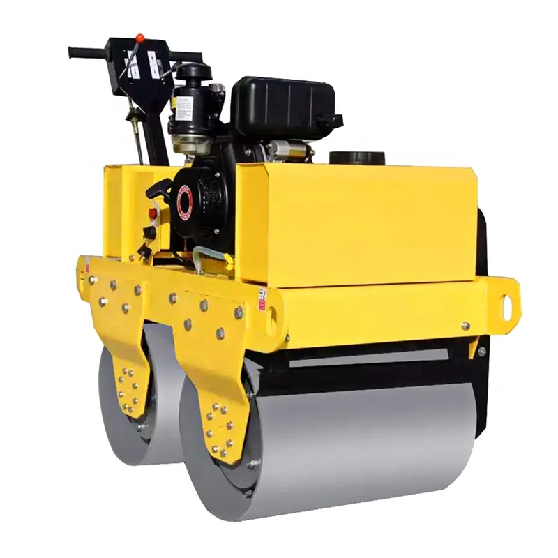 Full Hydraulic Road Roller Walk Behind Electronically Single Drum Road Roller Asphalt Vibrating Compactor 1 Ton