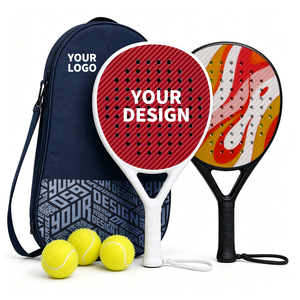 <span class=keywords><strong>Raquette</strong></span> de <span class=keywords><strong>padel</strong></span> Caston Sports 12K en fibre de carbone, surface 3D POWER FORCE, noyau en EVA rouge, forme diamant - Product Image 1