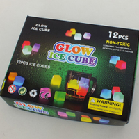 12 pièces lumineuses colorées Glow Ice Cube pour bar bâtons lumineux fête boîte de nuit