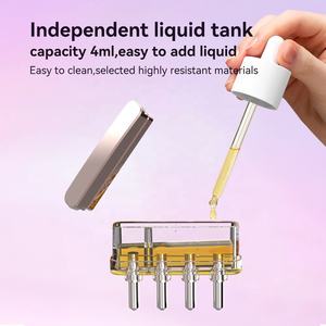 Rosso elettrico terapia del cuoio capelluto cura quantitativa olio per capelli pennello Dispenser essenziale pettine per la crescita del trattamento dei capelli - Product Image 2