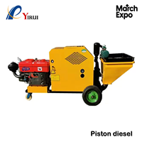 Machine de pulvérisation de mortier électrique automatique YIRUI, très vendue, moteur haute capacité 25 CV, 90 L