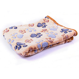 Tapis de lit chaud à imprimé de pattes, 1 paire, couvertures douces pour animaux de compagnie, chiens et chats, vente en gros - Product Image 5