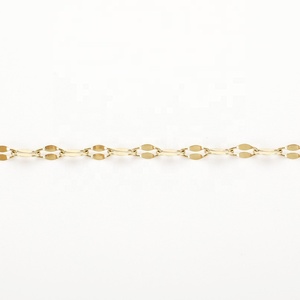 Prix de gros en vrac Bijoux en acier inoxydable plaqué or plat ovale câble en forme de O Designs Collier Chaîne <span class=keywords><strong>pour</strong></span> femmes ou hommes - Product Image 4