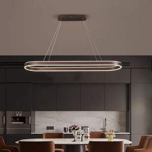 Haute qualité couleur or restaurant bar pendentif lumière atmosphère confortable bureau aluminium doré LED <span class=keywords><strong>lustre</strong></span> - Product Image 3