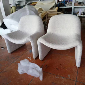 เก้าอี้โซฟาทรงพิเศษปรับแต่งได้สำหรับห้องนั่งเล่นผ้าไฟเบอร์กลาสไม่มีที่วางแขนเก้าอี้ห้องนั่งเล่น - Product Image 6