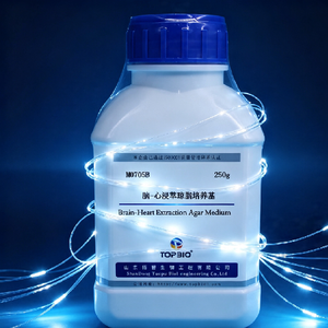 Medio <span class=keywords><strong>de</strong></span> <span class=keywords><strong>cultivo</strong></span> <span class=keywords><strong>Agar</strong></span> Brain-Heart utilizado para la verificación <span class=keywords><strong>de</strong></span> Streptococcus faecalis, y también para la culturación bacteriana. - Product Image 1