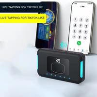 1 Drag 3 Auto Clicker sans fil pour écran de téléphone, tappeur flexible à vitesse réglable, rechargeable, pour tapotement continu TikTok