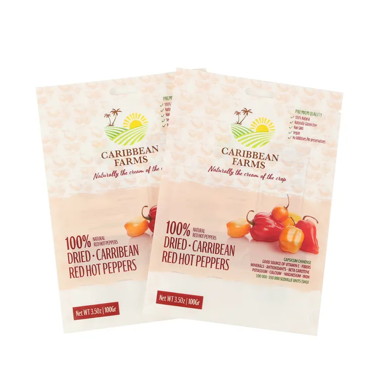 Resealable Dried Fruits Vegetable Plastic Zip Lock Food Packaging Custom Printed Laminated Fruit Snack Bags