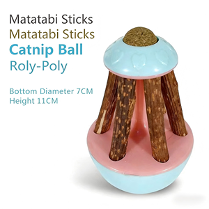 Slimme, milieuvriendelijke, schattige plastic design nieuwe productlancering kattenkruid tumbler speeltje kattenkruid katten speeltje zilverwijnplant speeltje - Product Image 3