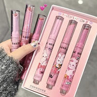 Nouveau design hydratant léger brillant dodu gelée rouge à lèvres Gege ours fleur élément miel rouge à lèvres