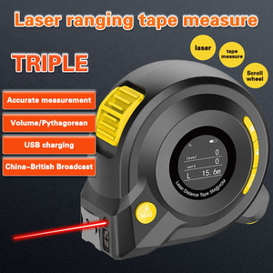 Ruban à mesurer électrique 3-en-1 Ruban à mesurer laser à affichage numérique intelligent électronique - Product Image 6