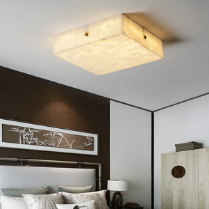 Ceiling Light Square Marble LED Fixture For Bedroom Living Room Study Hallway Modern Minimalist Design 10-15 Sqm Coverage - Product Image 3