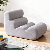 Canapé compact et moelleux de 80 cm de largeur, canapé simple, canapé plat enroulé, fauteuil, meubles de salon, canapé en tissu compressé