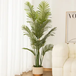 wholesale High quality artificial palm tree for sale plastic palm tree plants for home decoration China supplier