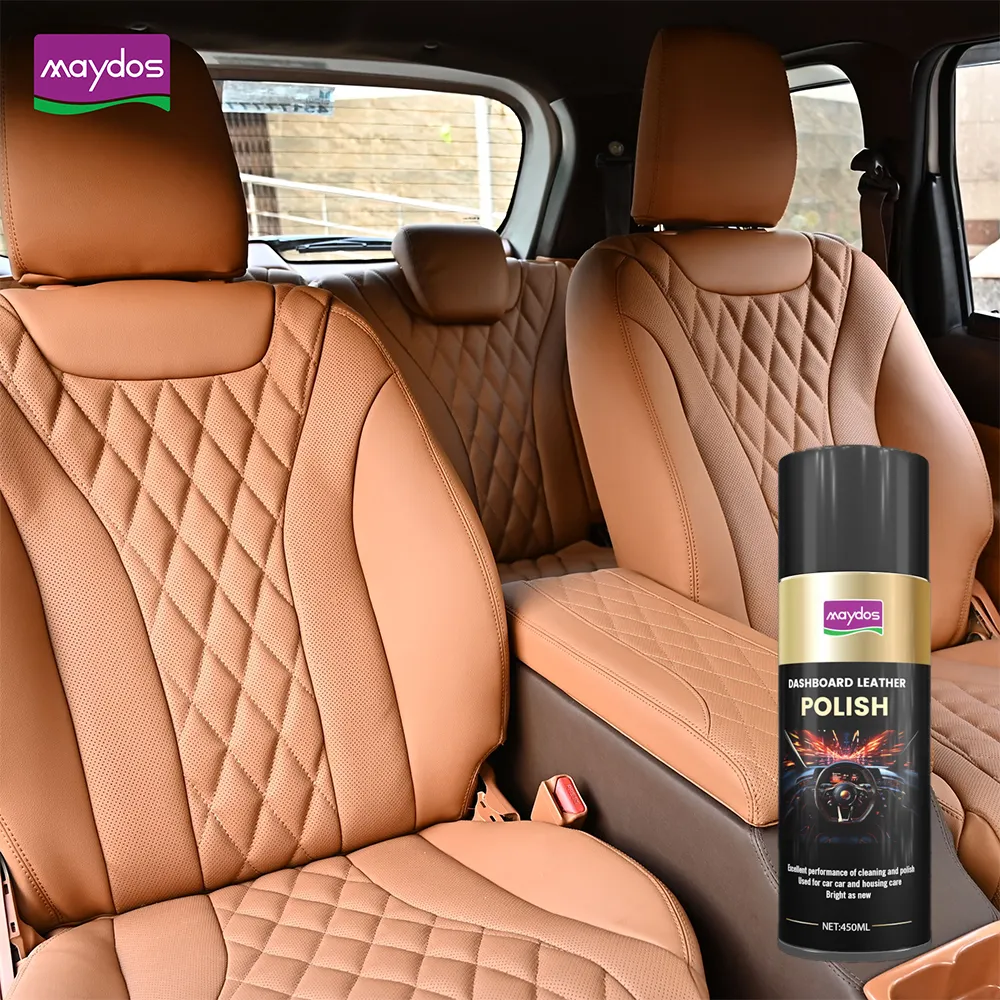 Automotive Dashboard Leather Polish Surface Wax Spray Keeps Surfaces Shiny