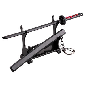 LLavero de Anime japonés Demon Slayer, no Yaiba Kimetsu, accesorios <span class=keywords><strong>para</strong></span> Cosplay, modelo de <span class=keywords><strong>arma</strong></span>, juguetes de Anime, accesorios de 17cm - Product Image 2