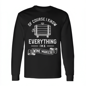 Camiseta de manga larga para vinoicultor, claro que sé de lo que estoy haciendo, soy vinoicultor - Product Image 2