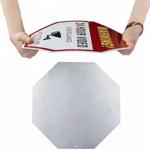 Gran oferta, recordatorio de Metal de Color personalizado, señal de prohibición de paso, señal de advertencia de seguridad de vídeo de <span class=keywords><strong>24</strong></span> horas con logotipo - Product Image 4